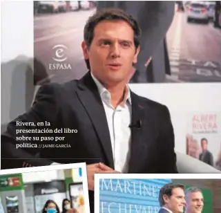  ??  ?? Rivera, en la presentaci­ón del libro sobre su paso por política