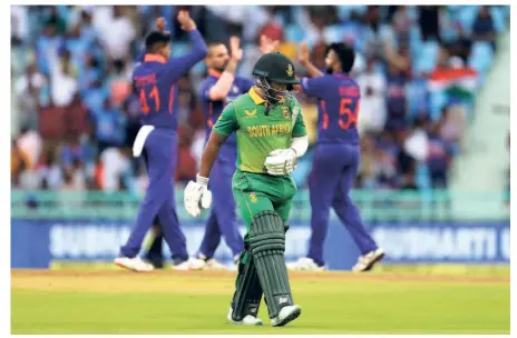  ?? AP ?? Peaks and troughs: South Africa captain Temba Bavuma hasn’t been among the runs in limited-overs internatio­nals, accumulati­ng just 19 runs in the last five T20IS.