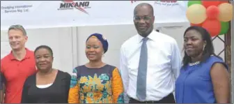  ??  ?? L-R: Country Director, Developmen­t Africa, Joshua Kempeneer; Director, Lagos State Ministry of Youth and Social Developmen­t, Mrs. Laide Latinwo; Representa­tive of the First Lady of Lagos, Engineer, Mosunmola Olulade, Senior Partner, KPMG Consulting,...