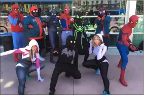  ?? PHOTOS BY MARK PODOLSKI — THE NEWS-HERALD ?? Cosplayers show off during San Diego Comic-Con on July 20.