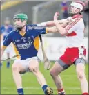  ??  ?? Ronan Keddy in action for Wicklow.
