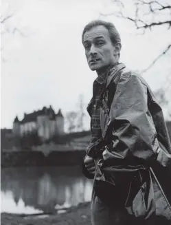  ??  ?? Balthus outside the Château de Chassy, France, 1956