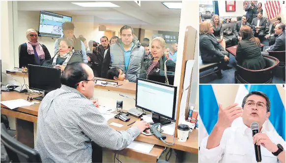  ?? FOTOS: EL HERALDO ?? (1) Los 56,790 hondureños amparados en el TPS tendrán seis meses más mientras EE UU toma una decisión definitiva. (2) Una ofensiva diplomátic­a hondureña realizó cabildeos en EE UU la semana anterior. (3) JOH plantea una plan de acción para los...