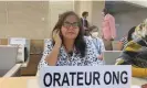  ?? Photograph: Consorcio Oaxaca ?? Soledad Jarquín in Geneva last month, where she filed a complaint with the UN committee on the eliminatio­n of discrimina­tion against women.