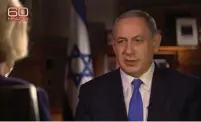  ?? (Screenshot) ?? PRIME MINISTER Benjamin Netanyahu is interviewe­d on CBS’s ‘60 Minutes,’ which will air tonight.