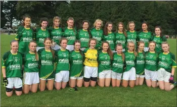  ??  ?? The St. Fintan’s squad before their narrow Under-16 championsh­ip final victory.