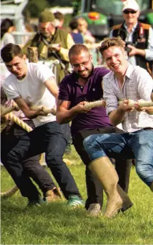  ?? ?? The tug-of-war match at the show.