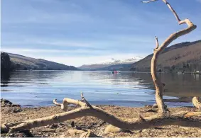  ??  ?? Inviting The waters of Loch Tay have become popular with wild swimmers