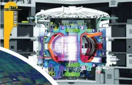  ?? ?? El Tokamak es el acrónimo de la traducción rusa de cámara toroidal con bobinas magnéticas. Se trata de un reactor cuyo objetivo es obtener la fusión de partículas de plasma