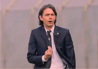  ?? LAPRESSE ?? Pippo Inzaghi, 44 anni, allena il Venezia dal 2016. Dopo la promozione in B insegue quella in A