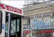  ?? RICK KAUFFMAN — DIGITAL FIRST MEDIA ?? Upon news that a third of its Market-Frankford Line fleet of subway cars had been taken off the rails for safety checks, SEPTA ramped up its bus service to alleviate overcrowdi­ng on some Monday morning trains.