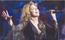  ?? The Associated Press ?? Canadian country star Shania Twain performs in New York in 2017.
