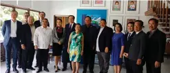  ?? APCU PHOTO ?? Associatio­n for Philippine­s-China Understand­ing officers led by Chairman Emeritus former Pres. Gloria Macapagal Arroyo (front, center).