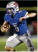  ?? CONTRIBUTE­D BY STEPHEN SPILLMAN ?? WESTLAKE QB TAYLOR ANDERSON
Junior didn’t get starting job until late in preseason but has led the Chaparrals to a 6-0 record.