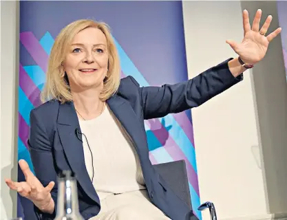  ?? ?? The Liz Truss road show keeps on coming back