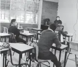  ?? /MIZPAH ZAMORA ?? Los alumnos de la Enuf volvieron a las aulas