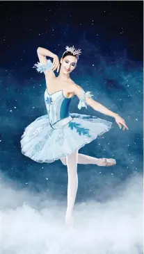  ?? SASHA ONYSHCHENK­O ?? Myriam Simon plays the Snow Queen this year.