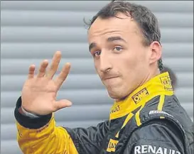  ??  ?? Robert Kubica no será el segundo piloto de la escudería Williams en 2018