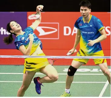  ??  ?? Inspiring: Malaysia’s Goh Soon Huat and Shevon Jemie Lai believe that reaching the last four in the German Open has boosted their confidence.