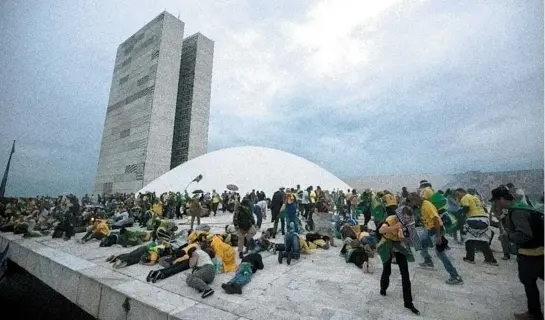  ?? JOEDSON ALVES/AGÊNCIA BRASIL ?? Os atos de vandalismo em Brasília, no dia 8 de janeiro, começam a resultar em processos contra extremista­s e financiado­res