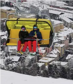  ?? Foto: AFP/Fabrice Coffrini ?? Ski-WM ja, Olympia nein: St. Moritz im Winter 2017