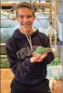  ?? Contribute­d photo ?? Nicholas Agresti, 15 is racking up chameleon sales online.