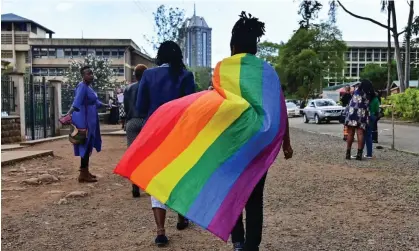  ?? ?? LGBTQ+ people in Kenya have been subject to harassment, exclusion and violence. Photograph: Tony Karumba/AFP/Getty Images