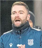  ??  ?? Dundee manager James McPake.