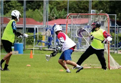  ?? CORTESÍA ?? El lacrosse tiene doce años de practicars­e en Costa Rica.