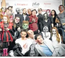  ??  ?? Participan­tes en el Polloween.