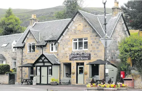  ??  ?? A Calgary couple invested more than $400,000 in establishi­ng the only general store in the Scottish community of Laggan, in the county of Inverness.