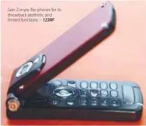  ?? ?? Gen Z enjoy flip phones for its throwback aesthetic and limited functions. – 123RF