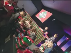  ?? PHOTO COURTESY DAVE MANESCHYN ?? Medicine Hat’s Bridge Church packed 490 boxes Sunday for kids in need as part of Operation Christmas Child.