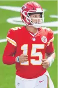  ??  ?? IN FORM: Chiefs QB Patrick Mahomes.