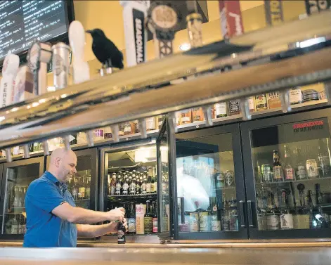  ?? TROY FLEECE ?? Darren Carter, one of the owners of Beer Brothers in Regina, says the province’s liquor laws are putting some bar owners at a disadvanta­ge.