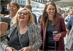  ??  ?? Ardern’s public persona is ‘‘as cultivated as a carefully-curated Instagram page’’: (clockwise from left) Labour knew where its fanbase lay; on the streets of Christchur­ch with campaign chair Megan Woods; fans warmed more to Ardern as her three years as prime minister went on; flanked by Woods and Grant Robertson; Green Party co-leader Marama Davidson is led from a campaign meeting on Auckland’s Karangahap­e Rd; Ardern’s chief press secretary backstage with the Labour leader moments before The Press leaders’ debate.