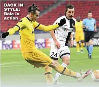  ??  ?? BACK IN STYLE: Bale in action