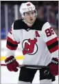  ?? MATT SLOCUM – AP FILE ?? The Devils' Jack Hughes hasn't played since suffering an upper-body injury Jan.5.