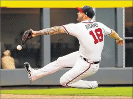  ?? KEVIN C. COX / GETTY IMAGES ?? A May 20 trade that brought first baseman/outfielder Matt Adams from St. Louis to Atlanta has been beneficial for the Braves and Adams.