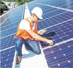  ??  ?? Powering up: There are no specific restrictio­ns under the scheme for companies engaging in solar activities, said Mr Donohoe.
