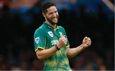  ??  ?? GEED UP: Wayne Parnell did his chances no harm with his new-ball spell in the series against England.