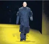  ?? MIGUEL MEDINA/GETTY-AFP ?? Jeff Goldblum walks Jan. 16 in the Prada’s Men’s Fall/Winter 2022/2023 fashion show in Milan.