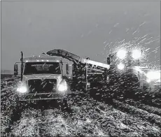  ?? POTATO NEWS TODAY ?? P.E.I. potato growers were harvesting as the snow was falling this week.