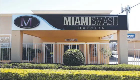  ?? Picture: JERAD WILLIAMS ?? The Miami Smash Repairs landholdin­g has sold for more almost $7 million.