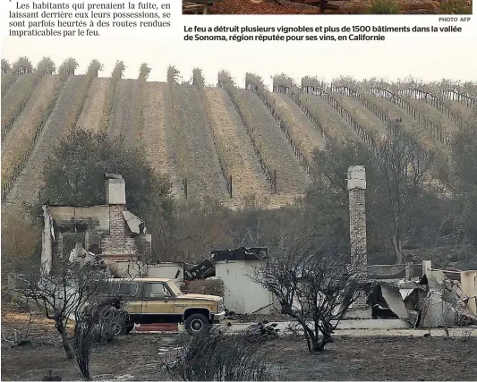  ?? PHOTO AFP ?? Au total, une quinzaine d’incendies s’étendant sur plus de 23 000 hectares se sont déclenchés depuis dimanche soi.