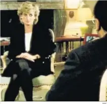  ?? BBC ?? La princesa Diana, en su polémica entrevista televisiva en 1995.