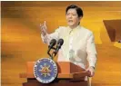  ?? /Bloomberg ?? Objection: Philippine President Ferdinand Marcos Jnr refuses to lift a finger to help any Internatio­nal Criminal Court probes.