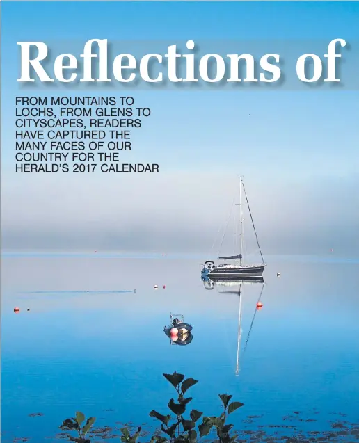  ??  ?? Clockwise from above: Marjorie Macintyre’s image of Loch Fyne from the shore at Strachur; the West Highland Line crossing Glenfinnan Viaduct, by Kim Bennett; Alex McNaughton captured two goldfinche­s having a row over food in Beith, East Ayrshire; and...