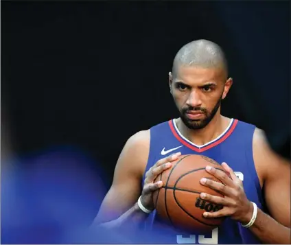  ?? PHOTO BY AXEL KOESTER ?? Nicolas Batum is heading into his 16th NBA season and fourth with the Clippers, which could his last before he decides to retire.