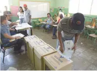  ?? NEHEMÍAS ALVINO ?? Las elecciones se realizaron el pasado 18 de marzo.